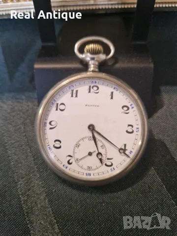 Прекрасен антикварен колекционерски швейцарски джобен часовник ZENITH , снимка 5 - Антикварни и старинни предмети - 49175717