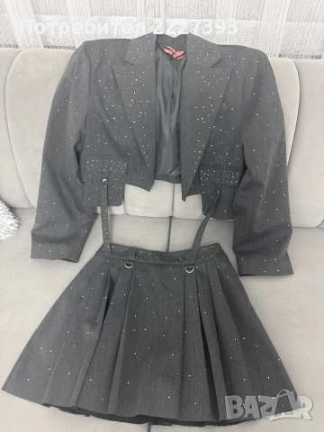 Дамски комплект със камъчета , снимка 2 - Рокли - 52297038