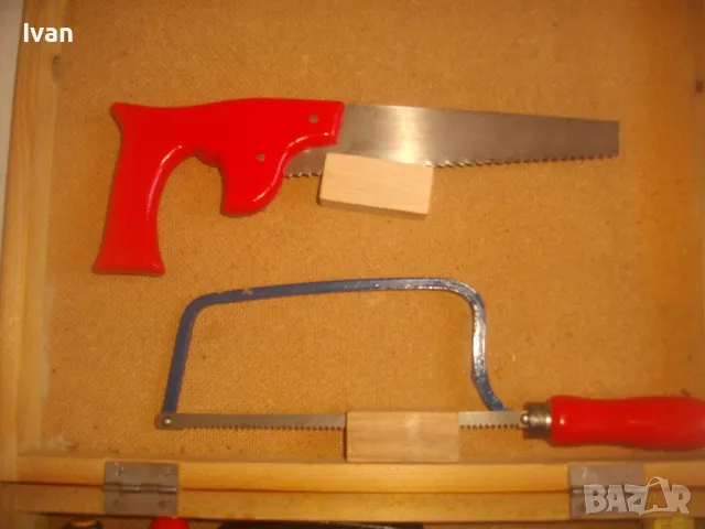 НОВ Немски КОМПЛЕКТ РЪЧНИ ИНСТРУМЕНТИ ТИП ДЕТСКИ ЗА ОБУЧЕНИЕ ПРАКТИКА 10 броя Старо масивно качество, снимка 7 - Други инструменти - 47662249