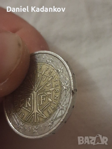 2 euro Франция 2017 г., снимка 2 - Нумизматика и бонистика - 53724878