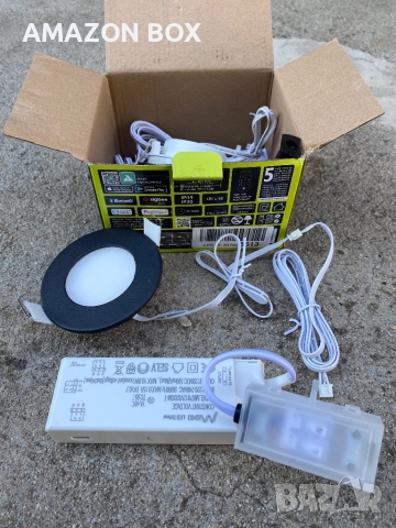 Комплект от 3 LED Смарт лампи (лунички) EGLO ConnectZ, снимка 8 - Лед осветление - 52107674