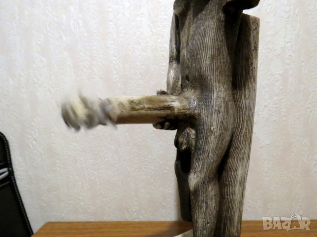 статуя на древноегипетския  бог  Мин - Бога на плодородието, еротика,фалос, полов член 18+ секс, снимка 4 - Антикварни и старинни предмети - 41947751