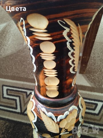 ваза дърворезба , снимка 5 - Декорация за дома - 41973144