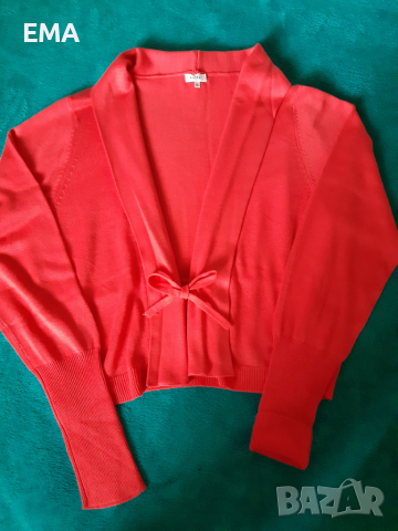 Пуловер с обемна апликация/Жилетка къса лека НОВИ, снимка 3 - Други - 36280357