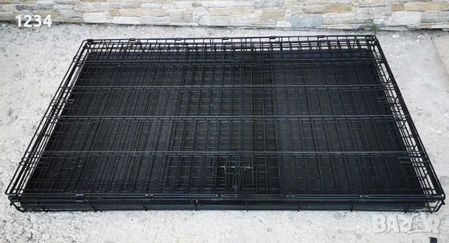 120x78x82cм XXL голяма метална сгъваема клетка за куче за транспорт или стационар, снимка 6 - За кучета - 55785037