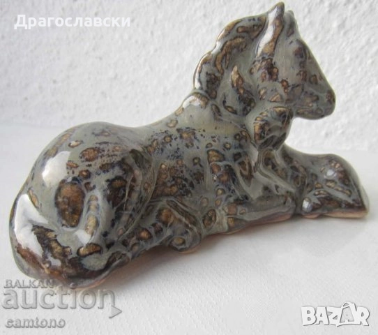  Голям кон пластика метал фигура статуетка, стара, метал, дърво, снимка 13 - Статуетки - 28877668