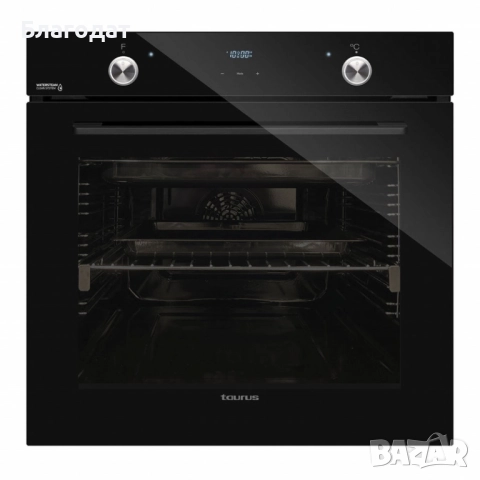 Вградена многофункционална фурна Taurus HM978BKD – 78 л, 3100 W, WaterSteam Clean, клас A