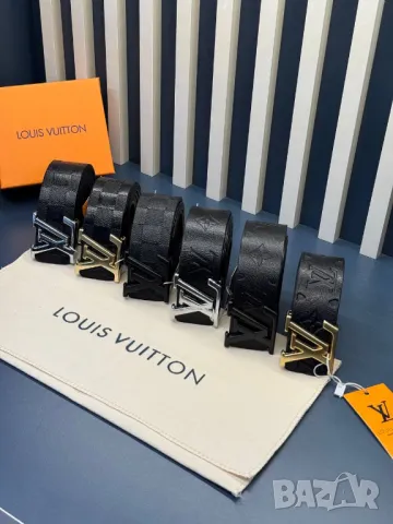 колани от естествена кожа в кутия louis vuitton