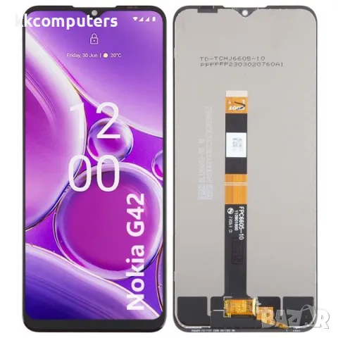 LCD дисплей за Nokia G42 + тъч скрийн Черен Баркод : 102558