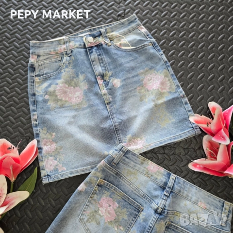 Пола  Внос от Турция Доставка до 3 дни с преглед и тест Мек и еластичен летен деним  ХС-ХЛ Цена:55лв, снимка 1