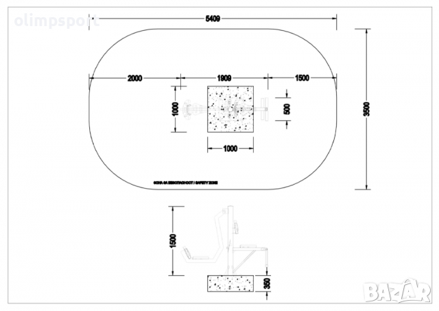 Преса за крака с разгъвач за крака OF70 , снимка 2 - Фитнес уреди - 36214454