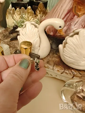 Стари сребърни обеци с изумруди , снимка 5 - Обеци - 48286657