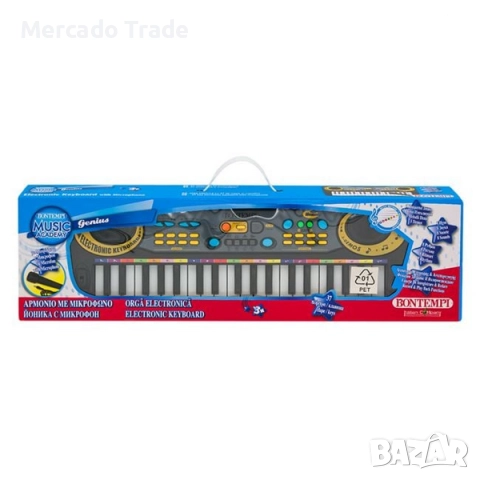Детска йоника Mercado Trade, С микрофон и 37 клавиша, снимка 4 - Музикални играчки - 52529717