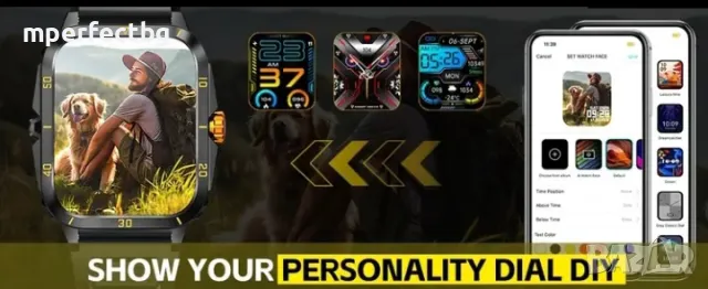 Смарт часовник Smart watch 430 mAh батерия водоустойчив фитнес часовник , снимка 4 - Мъжки - 49131860