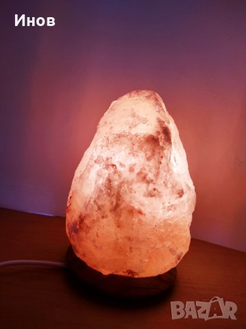 Лампа от хималайска сол 3 КГ, снимка 2 - Настолни лампи - 41756936