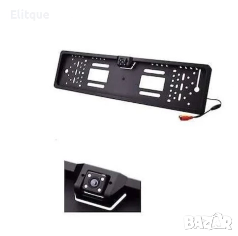 Рамка с камера за регистрационен номер с 4 LED светлини за задно виждане 3084, снимка 4 - Други стоки за дома - 52684551