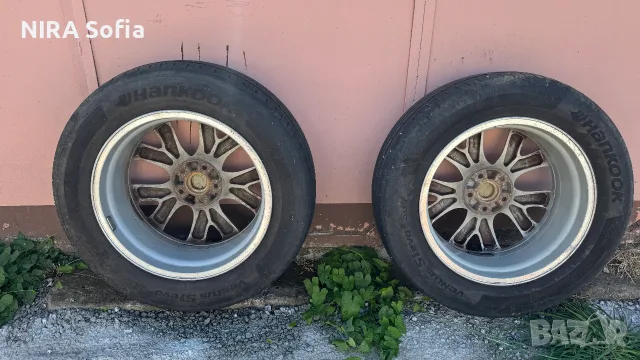 Оригинални алуминиеви джанти Mazda 18” х 7 1/2 J 50 с гуми Hankook Ventus Slevo 2 Suv 235/60R18, снимка 10 - Гуми и джанти - 56121813