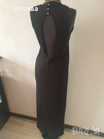 Дълга лятна рипс рокля в черно на ЗАРА - 13,00лв., снимка 2 - Рокли - 41478796