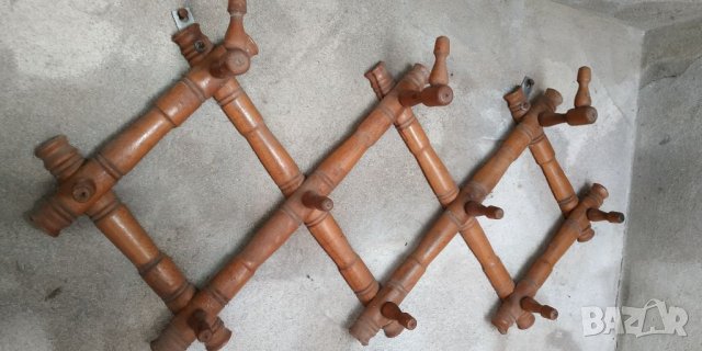 Стара дървена закачалка от едно време , снимка 4 - Закачалки - 39679034