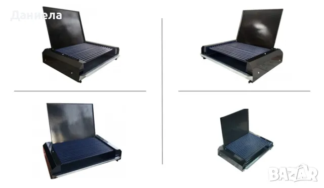 Електрическа скара, 2400W с капак, металокерамика, снимка 2 - Други стоки за дома - 49315152