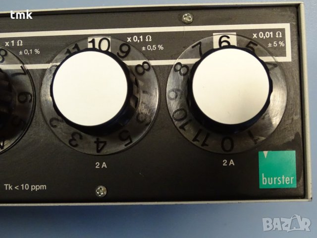 Bursher Präzisions-Widerstands-Dekade typ 1405, снимка 6 - Други машини и части - 34100147