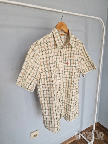 Страхотна мъжка риза с къс ръкав FJALLRAVEN размер M , снимка 6 - Ризи - 53780303