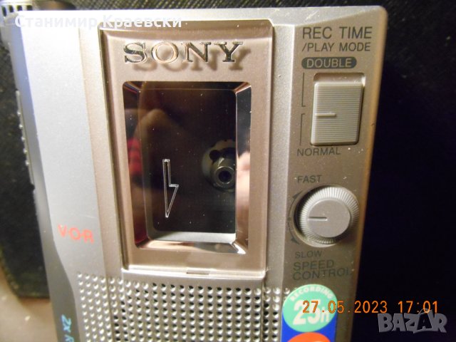  Sony TCM-200DV Handheld Cassette Voice Recorder - vintage 2001, снимка 3 - Радиокасетофони, транзистори - 40898524