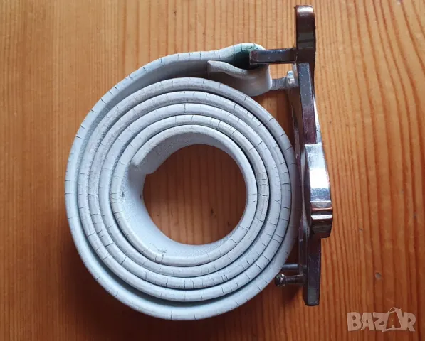 Бял колан Puma Genuine Leather, снимка 5 - Колани - 48255540