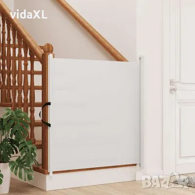 vidaXL Прибираща се врата за домашни любимци, бяла, 102,5x125 см（SKU:4004129）, снимка 3 - Други - 49243018