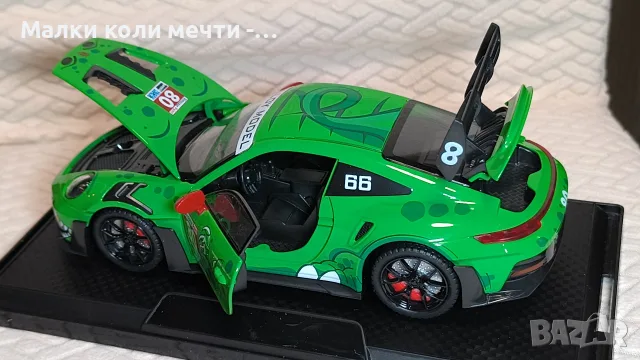 Метална кола Porsche, мащаб 1:24 , чисто нова , снимка 6 - Колекции - 56230820