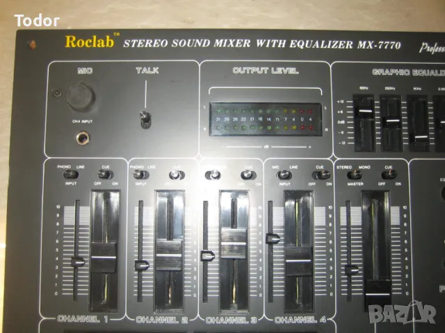 Phonic Mx-7770 Stereo Sound Mixer With Equalizer , снимка 6 - Ресийвъри, усилватели, смесителни пултове - 49379619