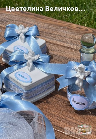 Комплект за кръщене, снимка 8 - Подаръци за кръщене - 41081498
