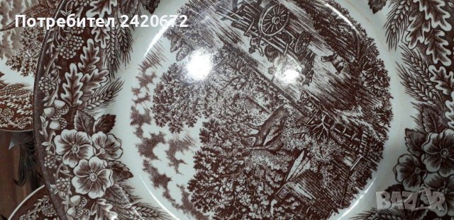 Английски порцелан  чинии, снимка 6 - Чинии - 40337723