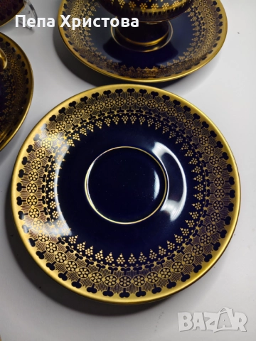 Сервиз за чай от Lichte Fine China, изработен в ГДР. , снимка 7 - Сервизи - 51862972