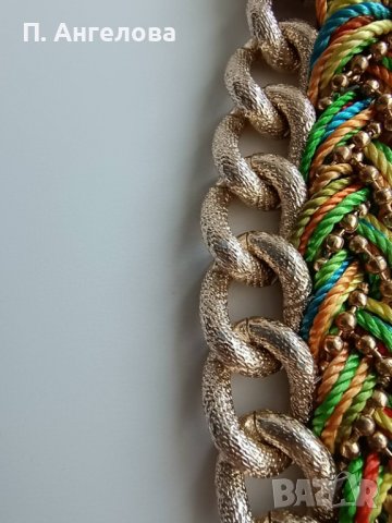 Луксозен комплект колие и гривна, снимка 3 - Колиета, медальони, синджири - 40037428