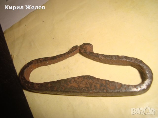 ВЪЗРОЖДЕНСКО ОГНИВО ЧАКМАК КОВАНО ЖЕЛЯЗО МАЙСТОРСКА РЪЧНА РАБОТА ОТЛИЧНО СТАРИННО 7363