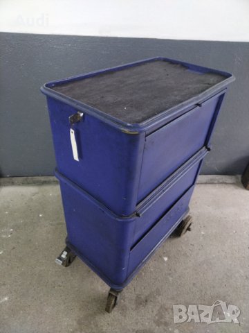 Сервизна метална количка/шкаф с 3 боя чекмеджета / подвижни метални прегради,голямо долно отделение., снимка 6 - Куфари с инструменти - 41820376