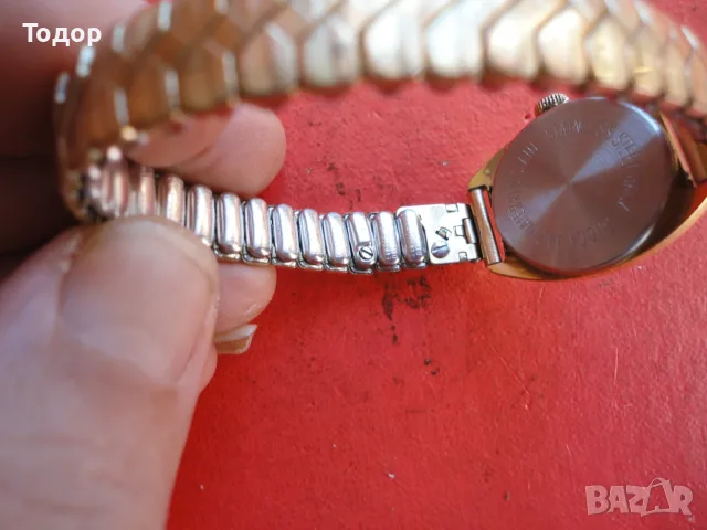 Дамски позлатен часовник Junghans 17 Jewels Germany, снимка 6 - Дамски - 56205021