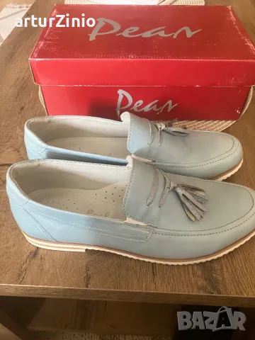 Дамски кожени мокасини