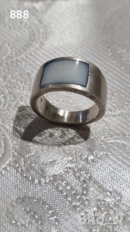 Модернистичен сребърен пръстен 925, снимка 2 - Пръстени - 44201264