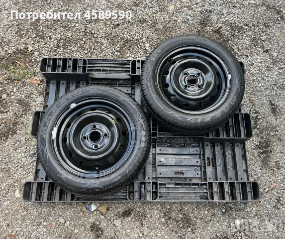 2бр.НОВИ ДЖАНТИ 14цола 4x100+ГУМИ 165/60/14 за Toyota,Kia,Hyundai,Mazda