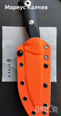Нож Kizer Evenki 3 AEB-L G10 фиксирано острие + кания от кайдекс, снимка 3 - Ножове - 52990133