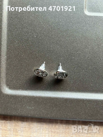 Дамски обици с черно или сребърно, снимка 3 - Обеци - 53136438