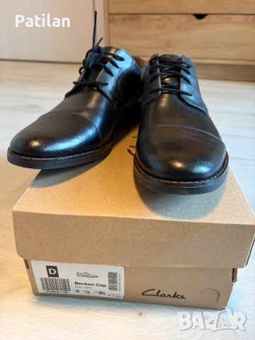 Нови кожени обувки - Clarks, снимка 4 - Официални обувки - 53784339