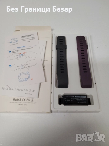 Нова Lintelek фитнес гривна с крачкомер и Bluetooth синхронизация за Android и iOS, снимка 2 - Смарт гривни - 52773990