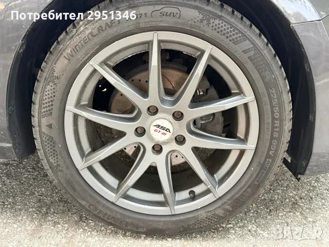 гуми с джанти ASA GT III 225/50 R18, снимка 3 - Гуми и джанти - 56272905