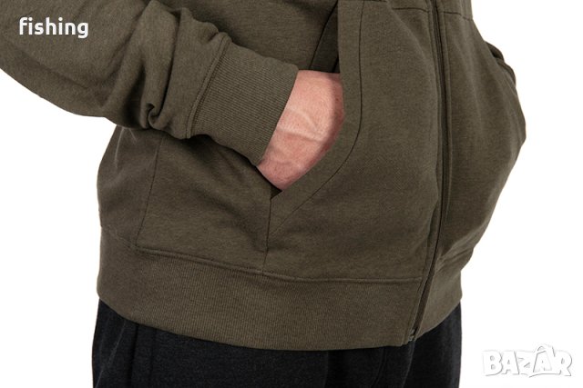 Суичър Fox Collection LW Hoody Green & Black, снимка 10 - Екипировка - 41388753