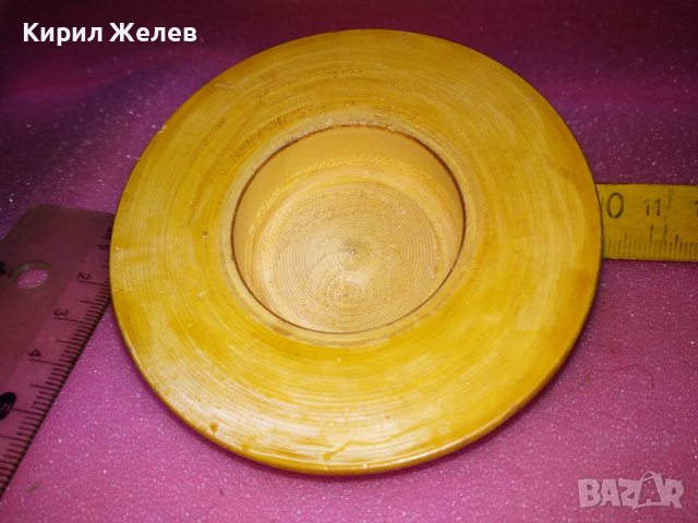 СТАРО ФЛОРАЛНО ИЗРИСУВАНО ДЪРВЕНО КАПАЧЕ За КОЛЕКЦИЯ ДЕКОРАЦИЯ 42884, снимка 8 - Други ценни предмети - 44312632