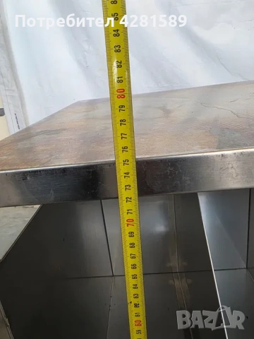 Немска спомагателна масичка от неръждаема стомана с място за чували за брашно, снимка 7 - Други машини и части - 53654922