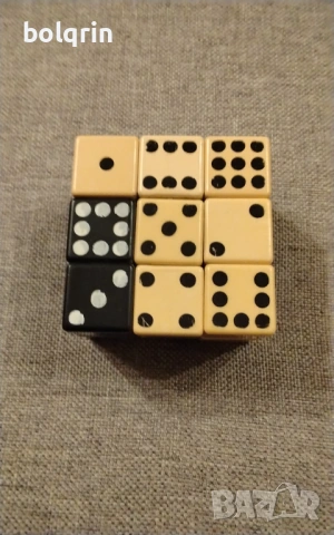 Стара играчка кубчето на Рубик ДОМИНО кубче 9 х 2 около 1980 година , снимка 4 - Колекции - 53099772
